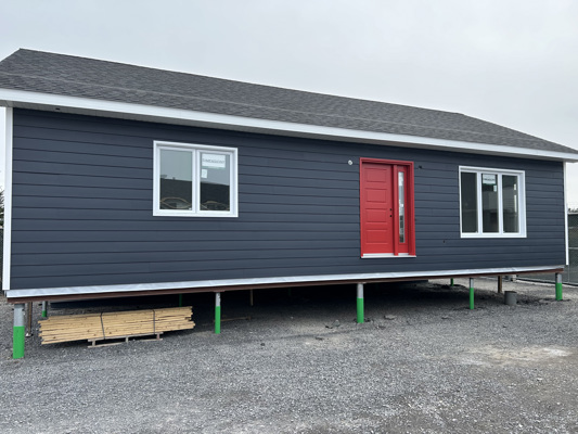 la cite construction students with a fully built house