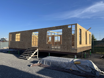 interior structure of a house in place